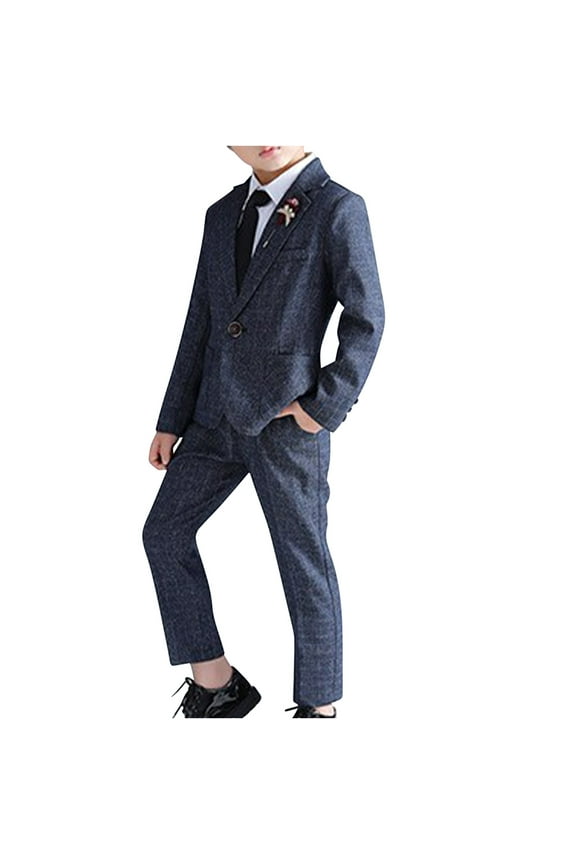 Formal Boys Suit Set Kids Suits Boys' Wedding Outfit Communion Suits Adjustable Waist for Toddler Teenage Boy