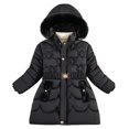 thumbnail image 1 of Hpgjzj Girl Winter Dress Coats Hooded Fleece Jacket Warm Outwear Waterproof Heavy Parka, 1 of 4