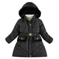 thumbnail image 1 of Hpgjzj Girl Winter Dress Coats Hooded Fleece Jacket Warm Outwear Waterproof Heavy Parka, 1 of 4