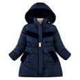 thumbnail image 1 of Hpgjzj Girl Winter Dress Coats Hooded Fleece Jacket Warm Outwear Waterproof Heavy Parka, 1 of 3