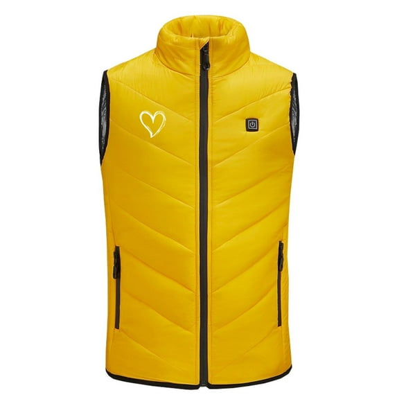 Hpgjzj Girls Boys USB Electric Heated Vest Electric Heating Coats Winter Ski Suit Kids Heating Waistcoat Down Jacket Heating Outwear