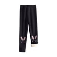 thumbnail image 1 of Hpgjzj Girls Fleece Lined Leggings Bunny Pattern Thick Pants Footless Velvet Tights Warm Clothes for Kid, 1 of 3