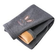 thumbnail image 1 of Hpgjzj Girls Fleece Lined Leggings Cotton Bunny Print Thermal Pants Thick Warm Tights Winter Clothes for Kids, 1 of 2