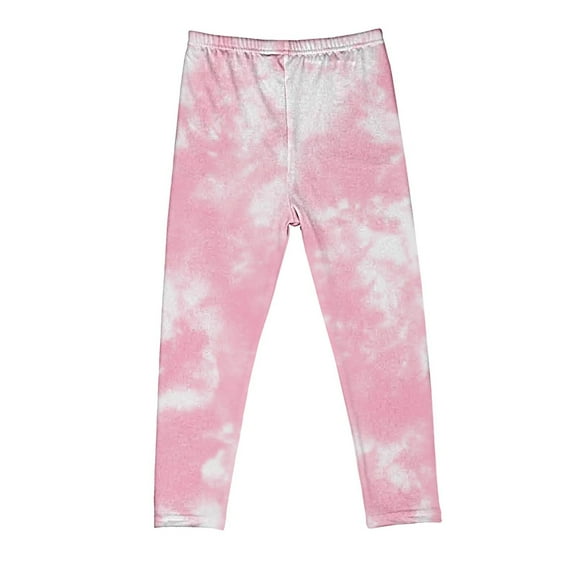 Hpgjzj Girls Leggings Yoga Pants Tie Dye Full Length Athletic Leggings Kids High Waist Lounge Pants Active Running Tights