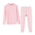 thumbnail image 1 of Hpgjzj Girls Thermal Underwear Set for Kids Long Johns Fleece Lined Base Layer Top & Bottom Cold Winter Thermals, 1 of 5