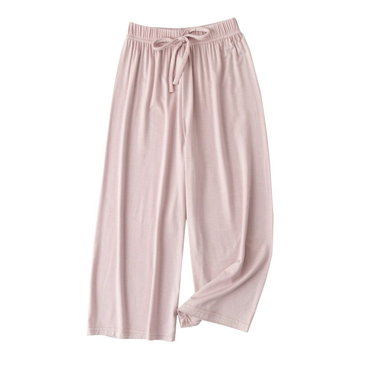Hpgjzj Girls Wide Leg Pants Drawstring Solid Color Trousers Kids Summer Flowy Dress Pants for Kids Walmart
