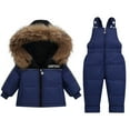 thumbnail image 1 of Hpgjzj Girls Winter Snowsuit, Children Clothing Sets Winter Hooded Duck Down Jacket + Trousers Snowsuit for Boys Unisex Baby, 1 of 2