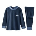 thumbnail image 1 of Hpgjzj Kids Boys Girls Thermal Underwear Set Fall Winter Warm Base Layer Long Johns 2 Piece Outfits, 1 of 3