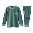 thumbnail image 1 of Hpgjzj Kids Boys Girls Thermal Underwear Set Fall Winter Warm Base Layer Long Johns 2 Piece Outfits, 1 of 3
