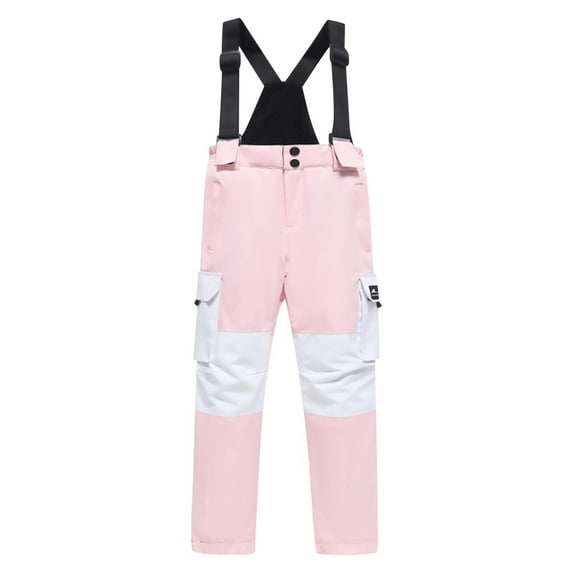 Hpgjzj Kids Ski Bib Pants Waterproof Boys Girls Winter Snow Pants