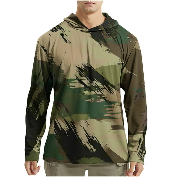 Hpgjzj Men’s Hunting Camo Shirt Lightweight, Camouflage Shirts for Men Long Sleeve Shirt for Fishing Hiking Camping 2025