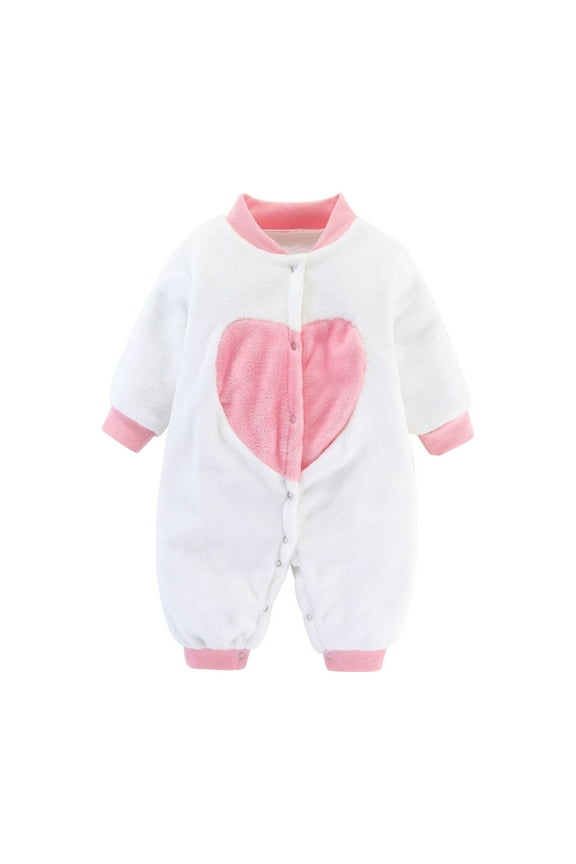 Newborn Baby Girl Boy Clothes Long Sleeve Romper Infant Onesie Valentine Day Outfit Fall Winter Clothes