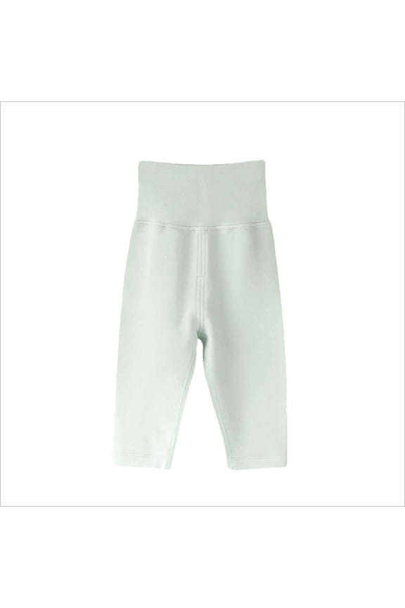 Newborn Infant Baby Boys Girls Soft Cotton High Waist Footed Pants Casual Leggings