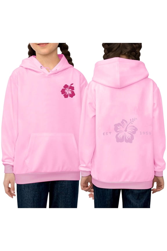 Preppy Hoodies Cute Hoodies for Teen Girls Boys Letter Graphic Pullovers Hooded Preppy Sweatshirt Fall Outfits 2024