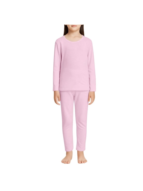 Thermal Underwear for Kids Long Johns Girls Thermal Underwear Set for Skiing Kids Long Underwear Base Layer Winter