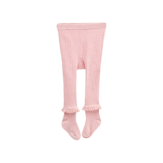 Hpgjzj Thick Baby Girls Tights Toddlers Seamless Knit Cotton Leggings Bowknot Stockings Infants Pantyhose