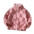 thumbnail image 1 of Hpgjzj Toddle Girl's Zip Up Fuzzy Fleece Jacket Warm Teddy Coat Outerwear, 1 of 6