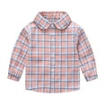 thumbnail image 1 of Hpgjzj Toddler Boy Fleece Top Toddler Boys Girls Long Sleeve Plaid Button Winter Shirt Tops Coat Outwear For Babys Clothes, 1 of 7