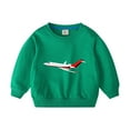 thumbnail image 1 of Hpgjzj Toddler Boy Sweater Sweatshirt Kids Boys Girls Airplane Print Long Sleeve Cotton Crewneck Pullover Top 2-10Years, 1 of 2