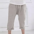 thumbnail image 1 of Hpgjzj Toddler Casual Long Pants Trousers Summer Fall Kids Baby Boy Girl Cotton Linen Bloomer Elastic Basic Harem Pants Joggers, 1 of 7