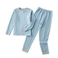 thumbnail image 1 of Hpgjzj Toddler Thermal Underwear Sets for Kids Base Layer Winter Warm Toddler Long Johns for Girls Long Underwear, 1 of 4