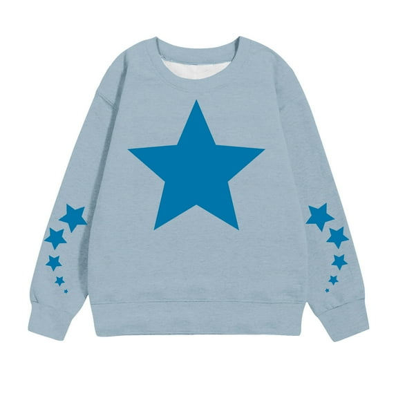 Hpgjzj Unisex Crewneck Sweatshirt for Babies, Toddlers, and Kids, Boys and Girls, 100% Cotton, Graphic Prints Clothes