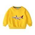 thumbnail image 1 of Hpgjzj Unisex Kids Airplane Print Cotton Thin Pullover Sweatshirt T-Shirt Toddler Baby Crewneck Long Sleeve Tshirts Tops Blouse, 1 of 2