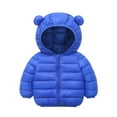 thumbnail image 1 of Hpgjzj Winter Down Coats for Kids Baby Boys Girls Light Puffer Padded Jacket Bear Hoods Infant Outerwear 6 Months-7 Years, 1 of 3
