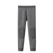 HPGJZJ Wool Kids Thermal Underwear Bottom Leggings Pants, Natural & Warm Base Layer Long Johns, Unisex