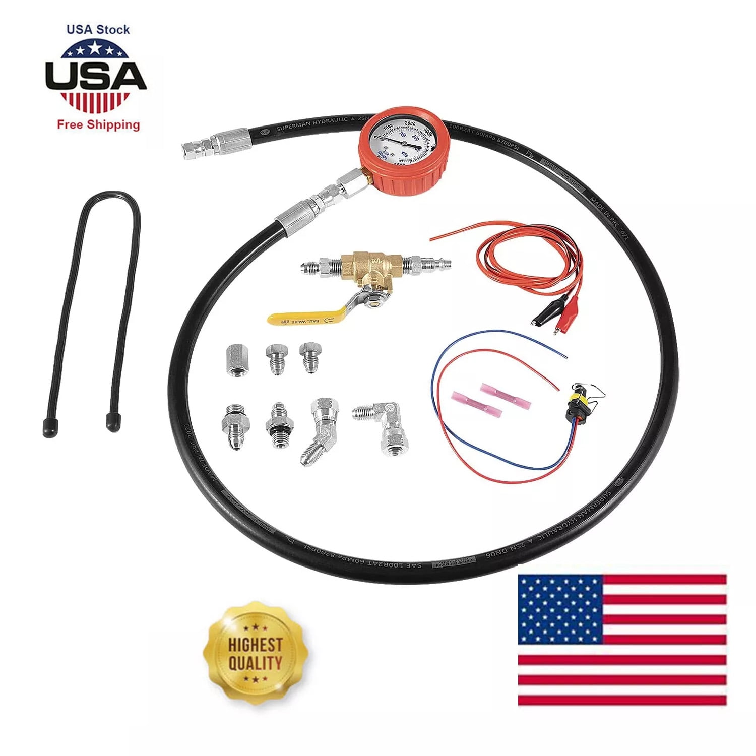 Hpop Test Tool HighPressure & Air Leak Tester Gauge Fit Ford F250/350