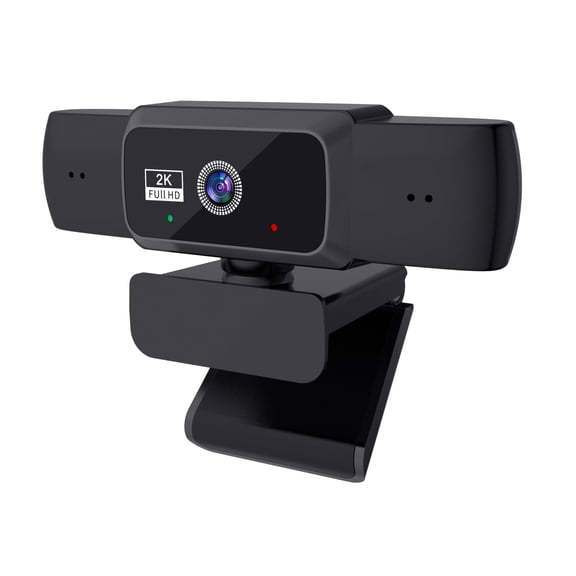 Hprosper 2K HD Wide Angle Webcam with Microphone, Computer Monitor USB Zoom Video Camera External Web Cam for Streaming, Pc, Laptop, Desktop, Mac, Video Conference, Streaming Camera for Gaming