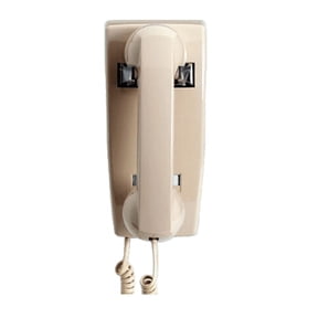 Hqtelecom EMERGENCY HOTLINE DIALER WALL-MOUNTED PHONE - ASH/BEIGE/IVORY