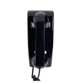 Hqtelecom EMERGENCY HOTLINE DIALER WALL-MOUNTED PHONE - BLACK