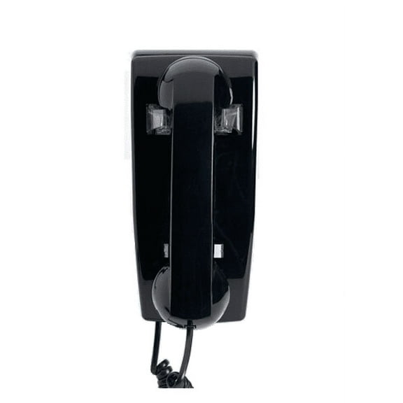 Hqtelecom EMERGENCY HOTLINE DIALER WALL-MOUNTED PHONE - BLACK