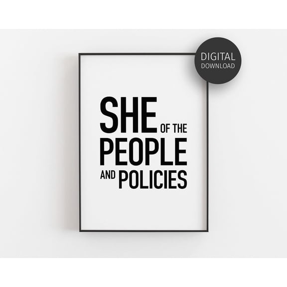 Hr Office Decor, Hr Boss Gifts, Hr Manager Gift, Hr Director, Human Resources, Wall Art, She Of The People And Policies Poster Home Decor, 24x36 UNFRAMED