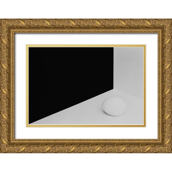 Hrabinsky, Peter 24x17 Gold Ornate Wood Framed with Double Matting Museum Art Print Titled - Still Life With Egg 3