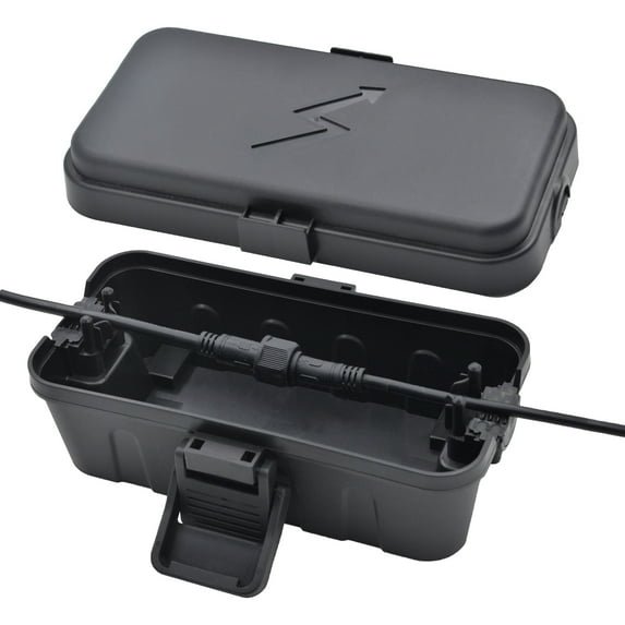 Hrensaw Black Electrical Connection Box 7.87 x 3.93 x 3.15 inches IP54 Waterproof Protects plugs