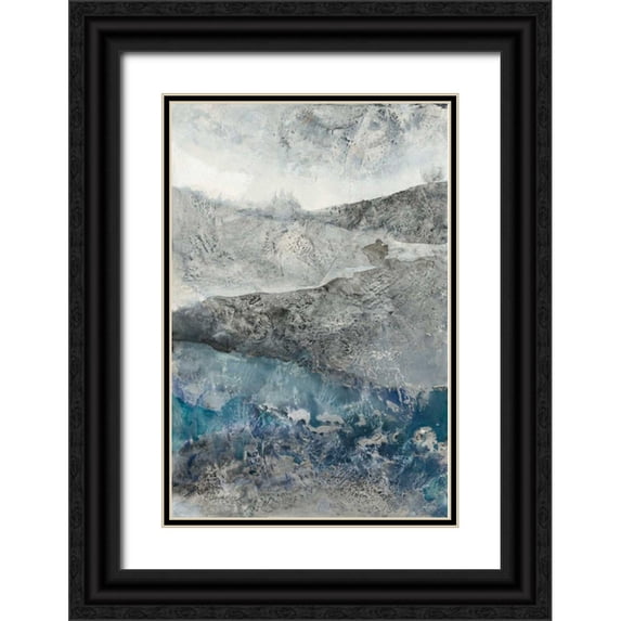 Hristova, Albena 11x14 Black Ornate Wood Framed with Double Matting Museum Art Print Titled - Silver Hills