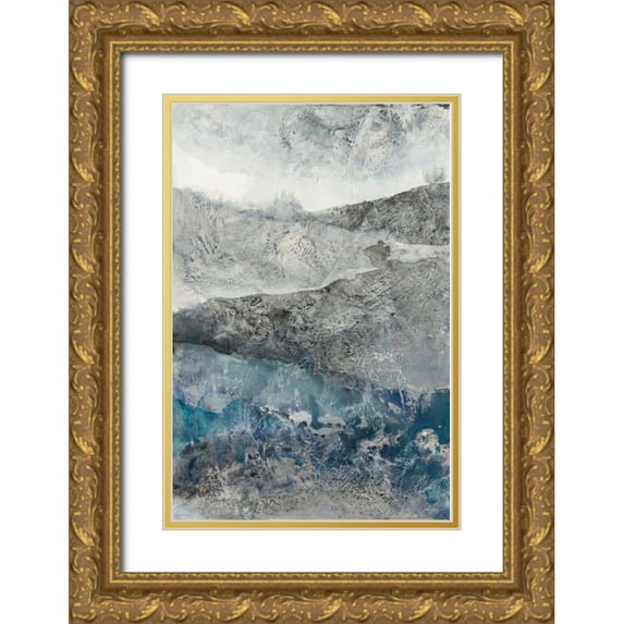 Hristova, Albena 11x14 Gold Ornate Wood Framed with Double Matting Museum Art Print Titled - Silver Hills