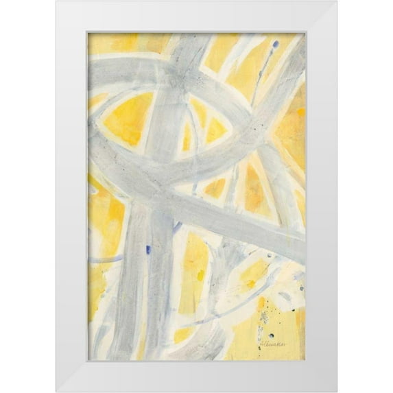 Hristova, Albena 11x14 White Modern Wood Framed Museum Art Print Titled - Intersections II