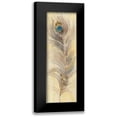 thumbnail image 1 of Hristova, Albena 11x24 Black Modern Framed Museum Art Print Titled - Blue Eyed Feathers II, 1 of 5