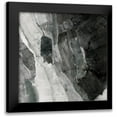 thumbnail image 1 of Hristova, Albena 12x12 Black Modern Framed Museum Art Print Titled - Rocky Ravine BW, 1 of 5