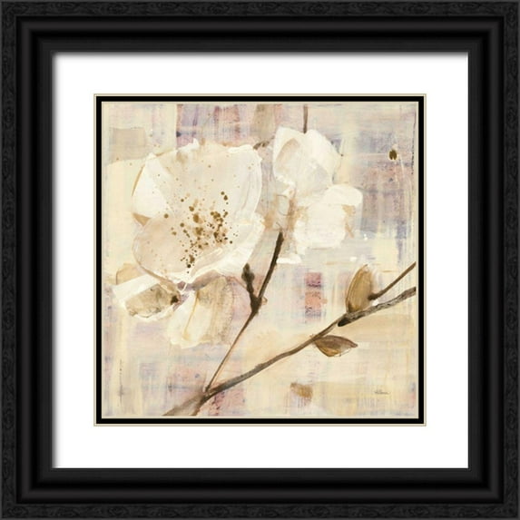 Hristova, Albena 12x12 Black Ornate Wood Framed with Double Matting Museum Art Print Titled - Elegance I