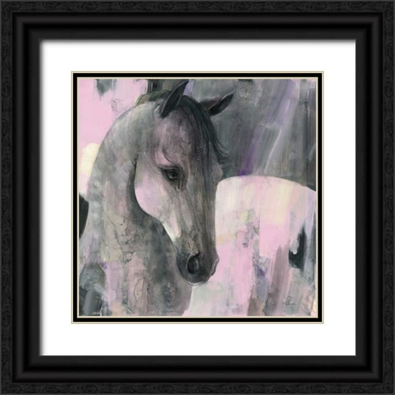 Hristova, Albena 12x12 Black Ornate Wood Framed with Double Matting Museum Art Print Titled - Gallant