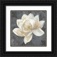 thumbnail image 1 of Hristova, Albena 12x12 Black Ornate Wood Framed with Double Matting Museum Art Print Titled - Majestic Magnolia Neutral Sq, 1 of 4