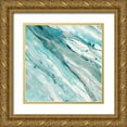 thumbnail image 1 of Hristova, Albena 12x12 Gold Ornate Wood Framed with Double Matting Museum Art Print Titled - Silver Springs II Blue Green, 1 of 4