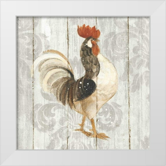 Hristova, Albena 12x12 White Modern Wood Framed Museum Art Print Titled - Farm Friend I on Barn Board