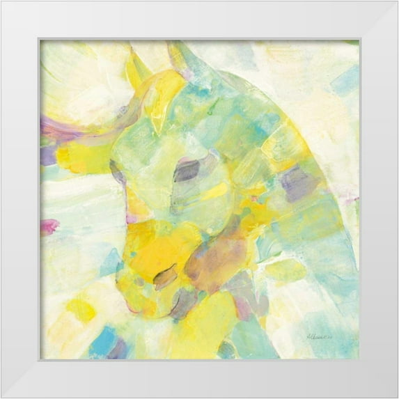 Hristova, Albena 12x12 White Modern Wood Framed Museum Art Print Titled - Kaleidoscope Horse III
