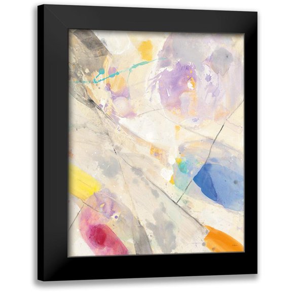 Hristova, Albena 12x14 Black Modern Framed Museum Art Print Titled - Spring Confetti II