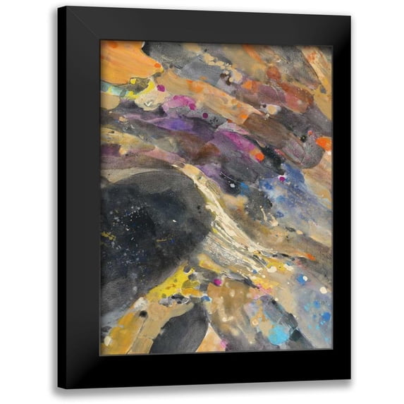 Hristova, Albena 12x14 Black Modern Framed Museum Art Print Titled - The Falls I